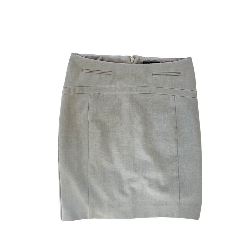Express grey/taupe pencil skirt size 0